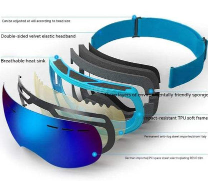 Anti-fog Ski Goggles