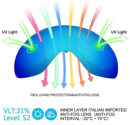 Anti-fog Ski Goggles